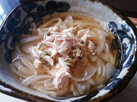 ダブル出汁でうまっ☆鶏ささみうどん